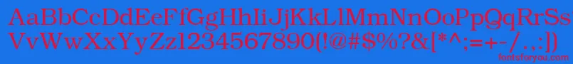 ErBukinistKoi8Normal Font – Red Fonts on Blue Background