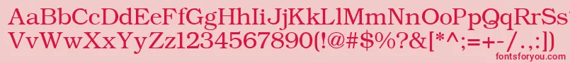 ErBukinistKoi8Normal Font – Red Fonts on Pink Background