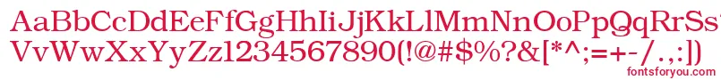 ErBukinistKoi8Normal Font – Red Fonts on White Background