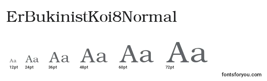 Размеры шрифта ErBukinistKoi8Normal
