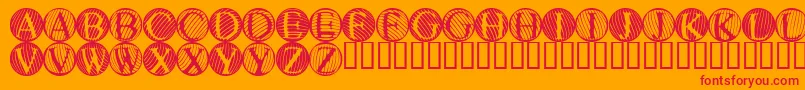 fuente Noisb – Fuentes Rojas Sobre Fondo Naranja