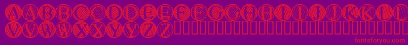 Noisb Font – Red Fonts on Purple Background