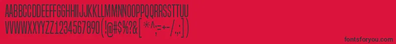 fuente BuiltTitlingLt – Fuentes Negras Sobre Fondo Rojo
