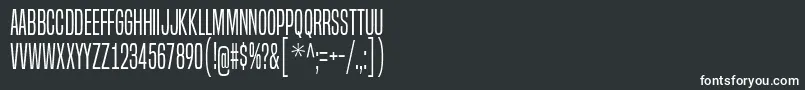Шрифт BuiltTitlingLt – белые шрифты на чёрном фоне
