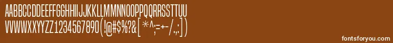 フォントBuiltTitlingLt – 茶色の背景に白い文字