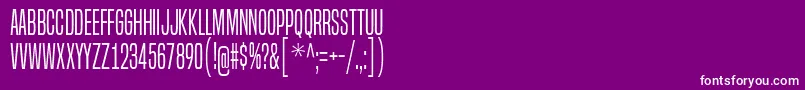BuiltTitlingLt Font – White Fonts on Purple Background