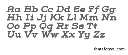 GroverSlabBoldItalic-fontti