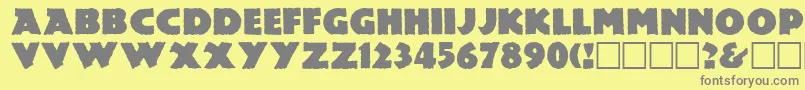 More about LemieszRegular Font LemieszRegular Font – Gray Fonts on Yellow Background