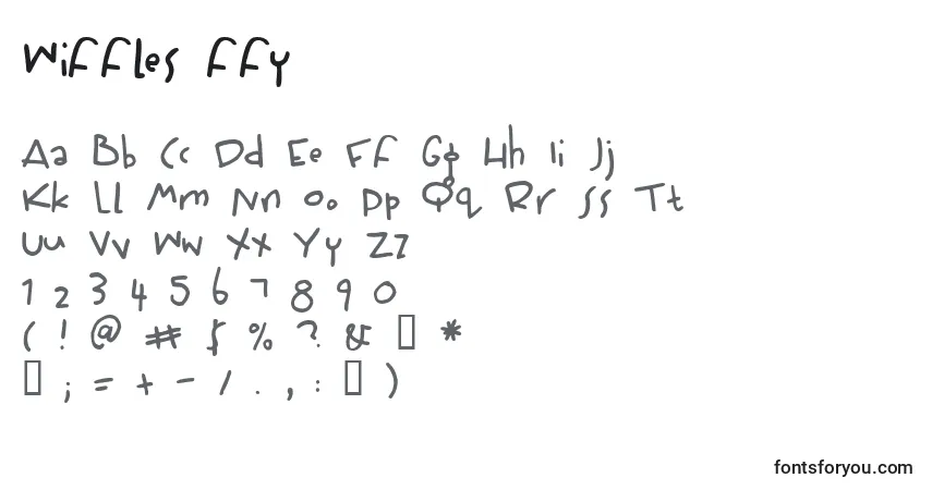 Wiffles ffy-fontti – aakkoset, numerot, erikoismerkit