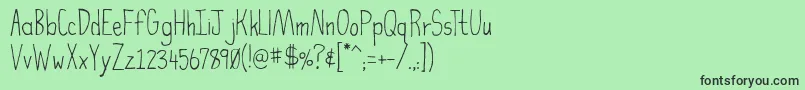 HighFiber Font – Black Fonts on Green Background