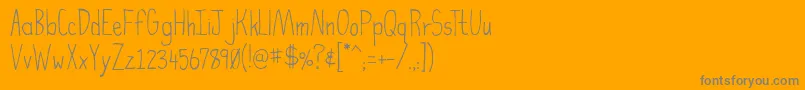 HighFiber-Schriftart – Graue Schriften auf orangefarbenem Hintergrund