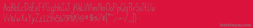 HighFiber Font – Gray Fonts on Red Background