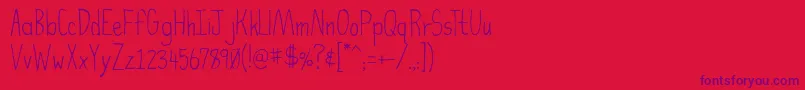 HighFiber Font – Purple Fonts on Red Background