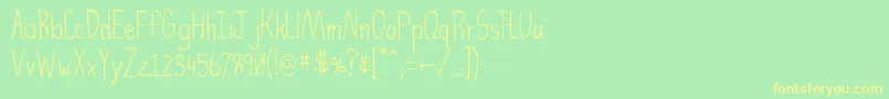 HighFiber Font – Yellow Fonts on Green Background