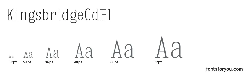 KingsbridgeCdEl Font Sizes