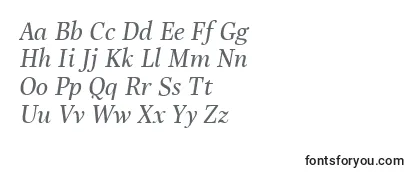 Schriftart LinotypeReallyMediumItalic