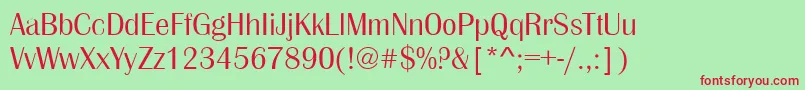 BritannicMedium Font – Red Fonts on Green Background