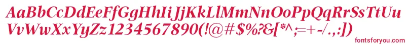 OmnibusBolditalic Font – Red Fonts