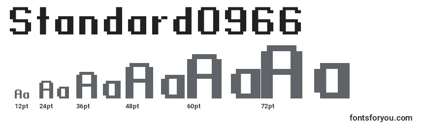 Standard0966 Font Sizes