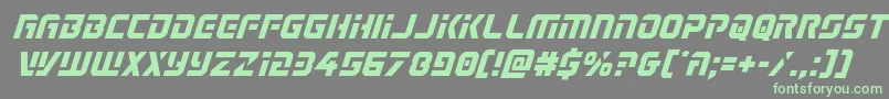 Legiosabinasemital Font – Green Fonts on Gray Background
