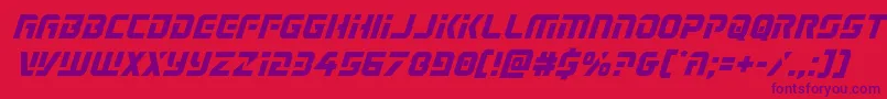 Legiosabinasemital Font – Purple Fonts on Red Background