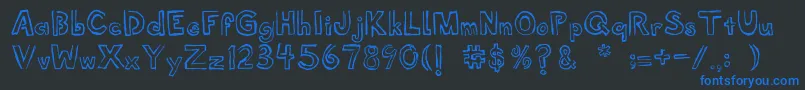 More about Shellmuseum Font Shellmuseum Font – Blue Fonts on Black Background
