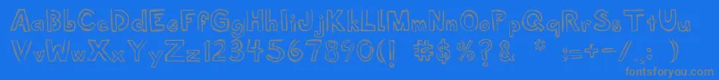 More about Shellmuseum Font Shellmuseum Font – Gray Fonts on Blue Background