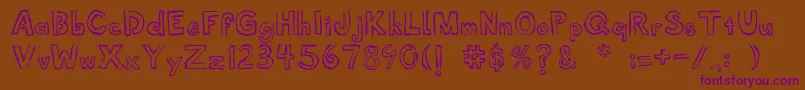 More about Shellmuseum Font Shellmuseum Font – Purple Fonts on Brown Background