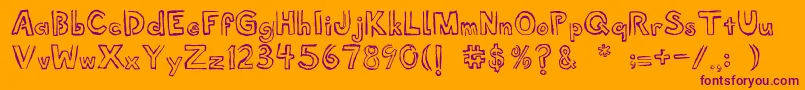 More about Shellmuseum Font Shellmuseum Font – Purple Fonts on Orange Background