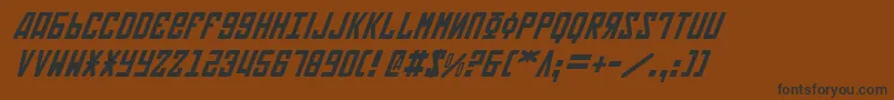 Soviet2i Font – Black Fonts on Brown Background