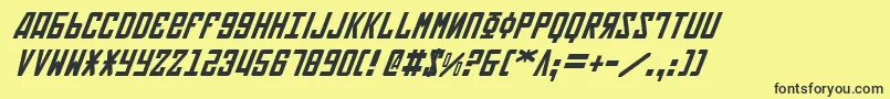 Soviet2i Font – Black Fonts on Yellow Background