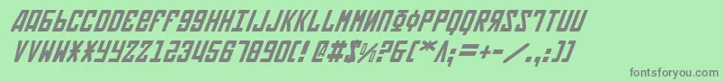 Soviet2i Font – Gray Fonts on Green Background