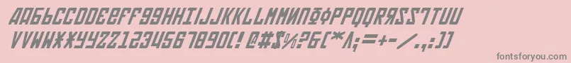 フォントSoviet2i – ピンクの背景に灰色の文字