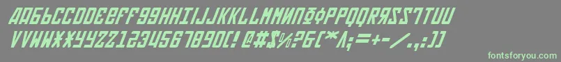 Soviet2i Font – Green Fonts on Gray Background