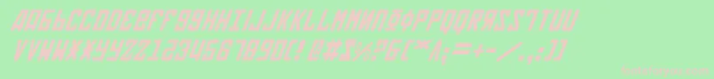 Soviet2i Font – Pink Fonts on Green Background