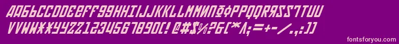 Soviet2i Font – Pink Fonts on Purple Background
