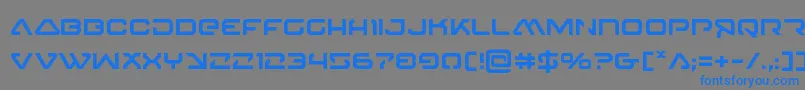 4114blasterv2 Font – Blue Fonts on Gray Background