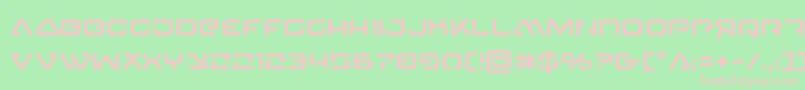 4114blasterv2 Font – Pink Fonts on Green Background