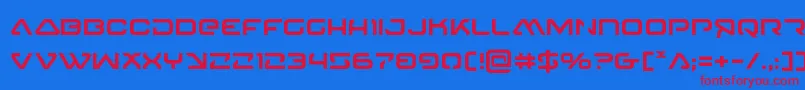 4114blasterv2-fontti – punaiset fontit sinisellä taustalla