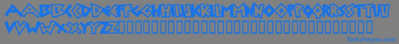 Uylus Font – Blue Fonts on Gray Background