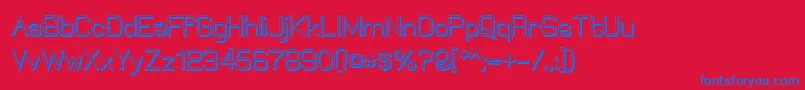 ElgethyBoldOffset Font – Blue Fonts on Red Background