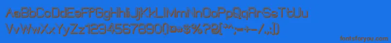 ElgethyBoldOffset Font – Brown Fonts on Blue Background