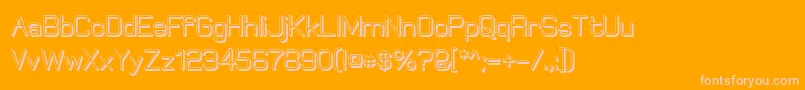 ElgethyBoldOffset Font – Pink Fonts on Orange Background