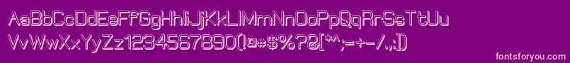 ElgethyBoldOffset Font – Pink Fonts on Purple Background