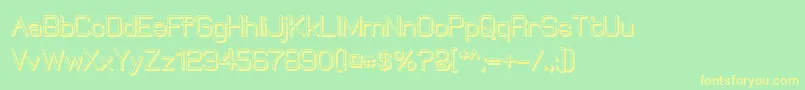 ElgethyBoldOffset Font – Yellow Fonts on Green Background