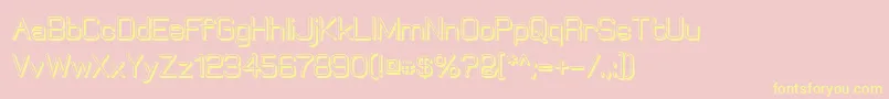 ElgethyBoldOffset Font – Yellow Fonts on Pink Background