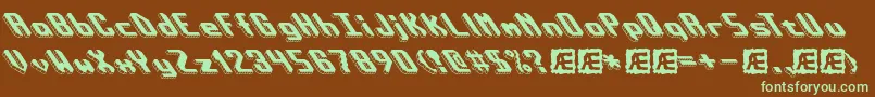 More about BlockTiltBrk Font BlockTiltBrk Font – Green Fonts on Brown Background