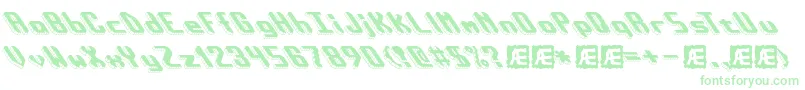 BlockTiltBrk-Schriftart – Grüne Schriften