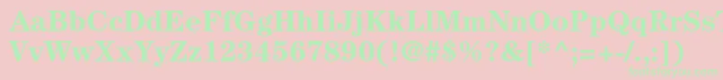 CenturystdBold Font – Green Fonts on Pink Background