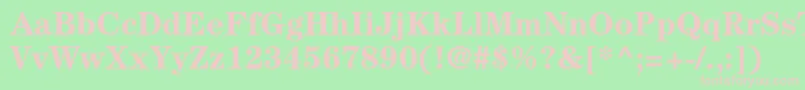 CenturystdBold Font – Pink Fonts on Green Background